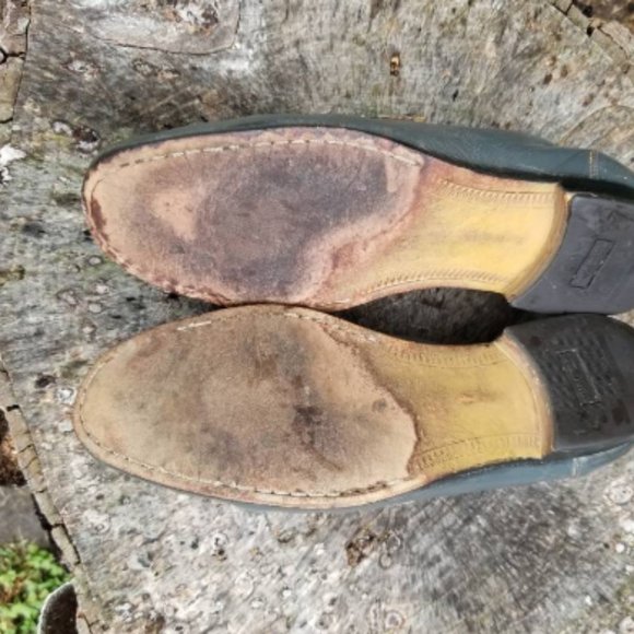 Sz 11 Vintage Men\'s Oakwoods Gray Dress Loafers